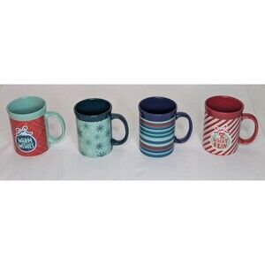 18oz Coffee/Tea Mug Set of 4 - Design Pac. Dishwasher & Microwave Safe NEW